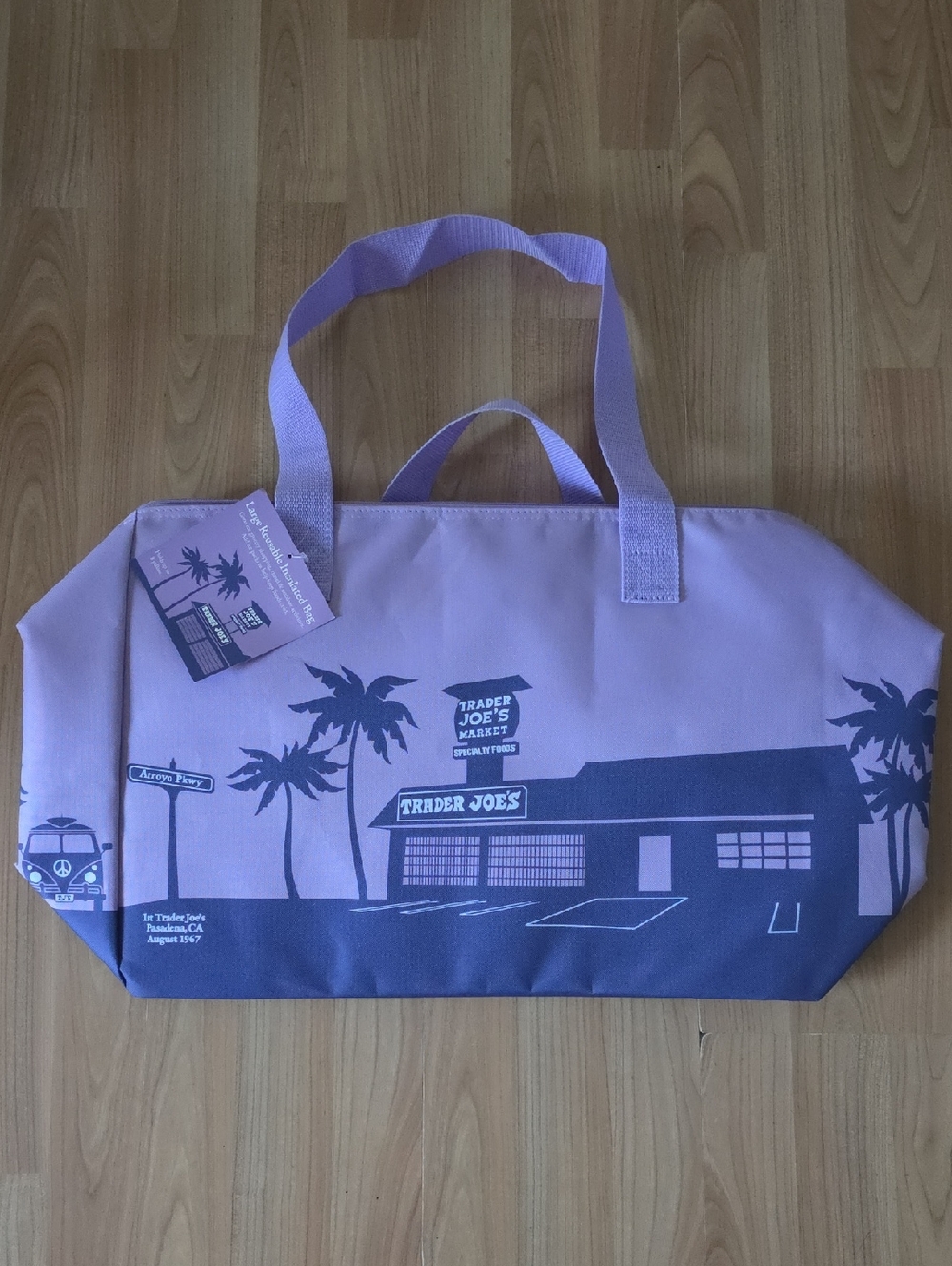 Lavender 8-gallon Trader Joe's Insulated Bag